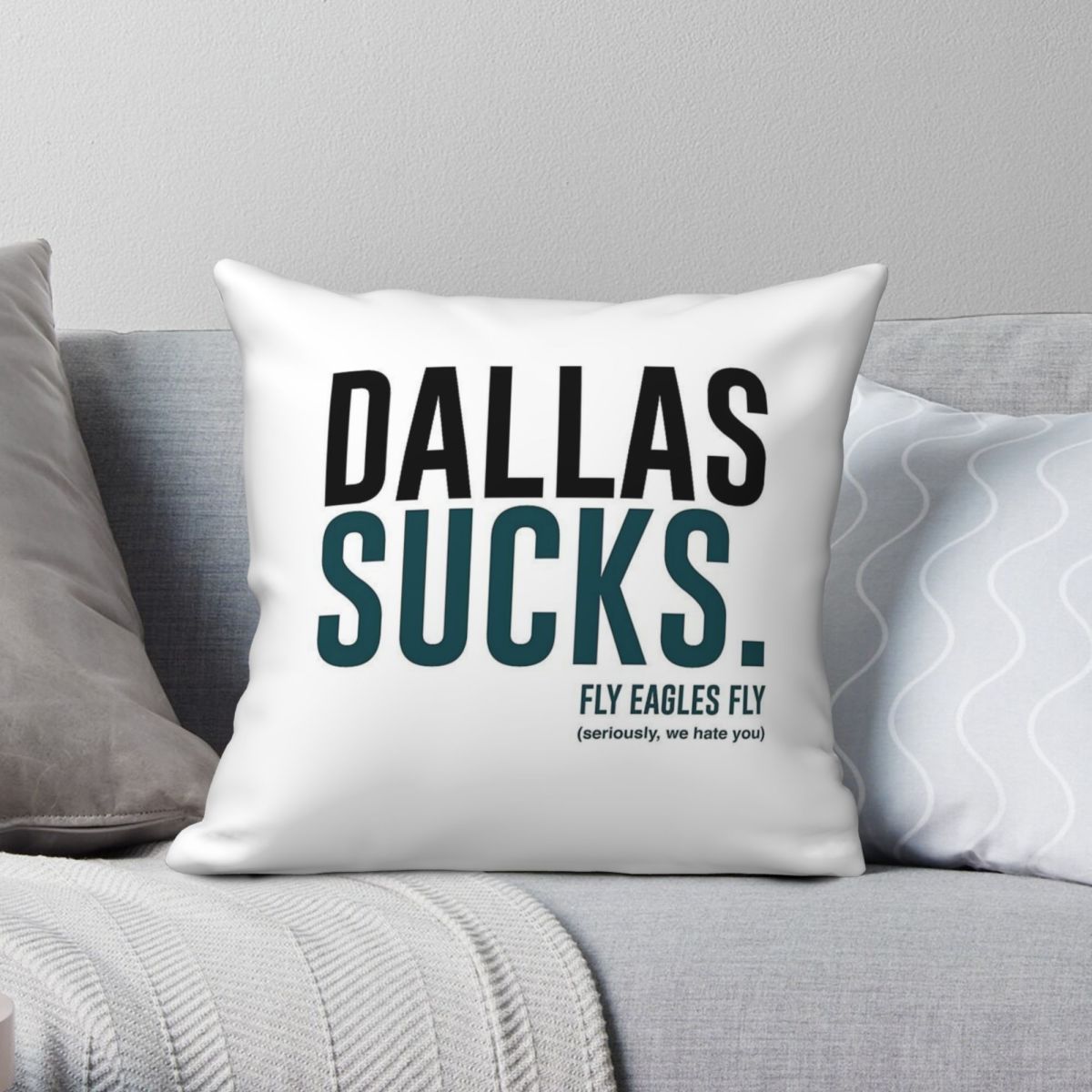 Home Decor Dallas - ปลอกหมอนอิงผ้าโพลีเอสเตอร์ผ้าลินินกำมะหยี่แบบมีซิปสำหรับตกแต่งหมอนปลอกหมอนเตียงนอนสำหรับนกอินทรีบิน