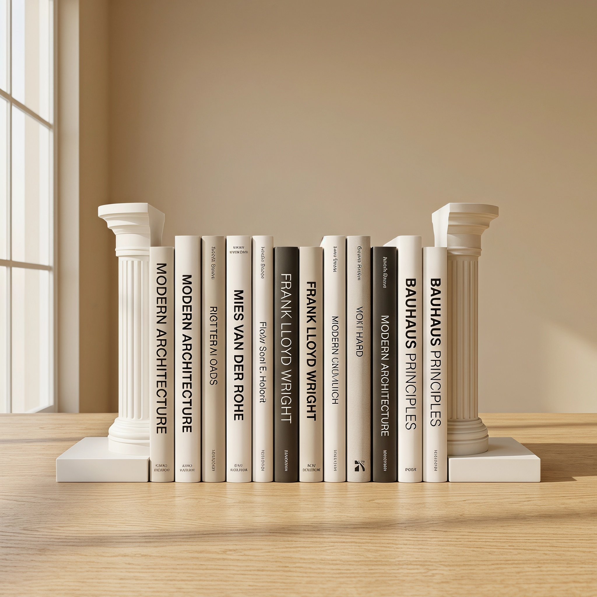 Aesthetic Bookend - ที่คั่นหนังสือรูปเสาโรมัน 2 ชิ้น สไตล์วินเทจ สำหรับตกแต่งชั้นวางหนังสือ ที่คั่นหนังสือสไตล์กรีกสวยงาม