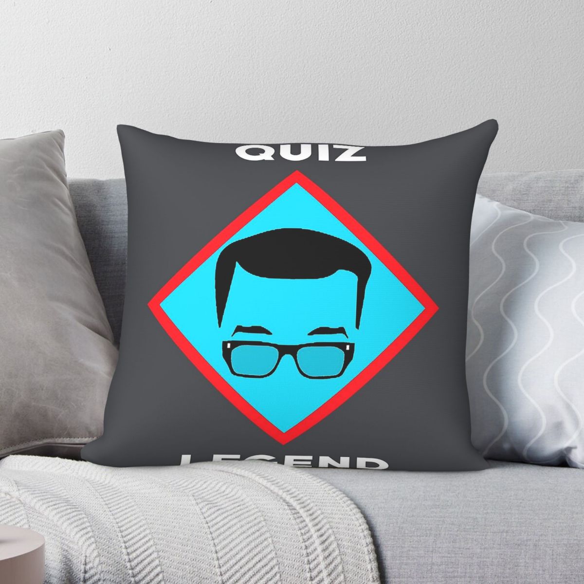 Home Decor Quiz - ริชาร์ด ออสมาน ควิซ เลเจนด์ปลอกหมอนอิงโพลีเอสเตอร์ ผ้าลินิน กำมะหยี่