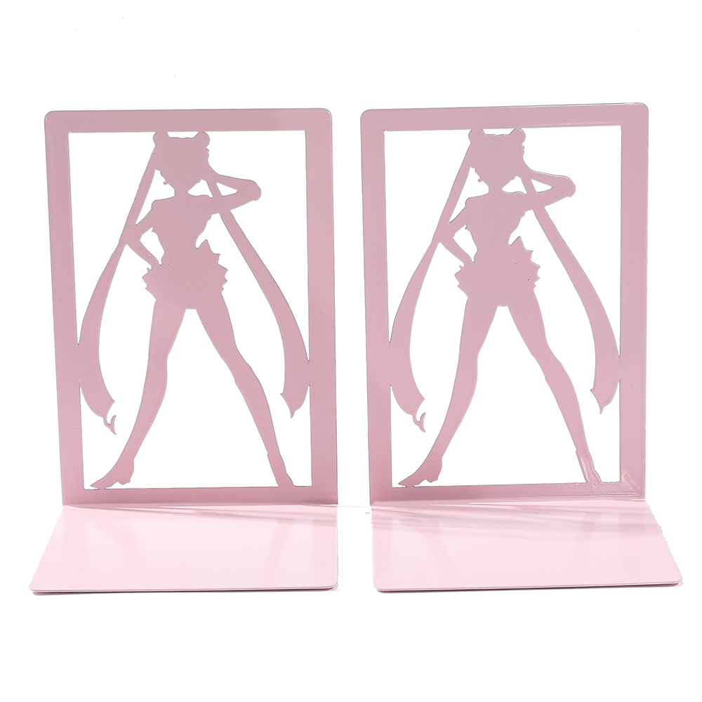 Aesthetic Bookend - สาวสีชมพู Bookends 2 ชิ้นลื่น Bookends Heavy