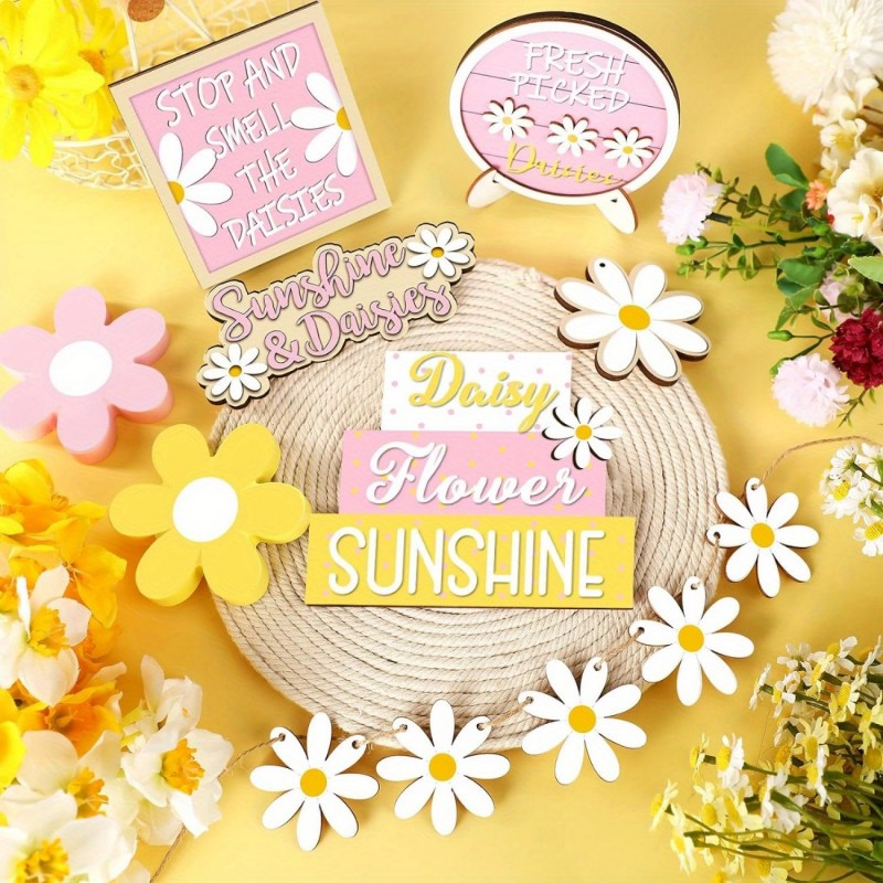 ของตกแต่งถาดหลายชั้นลายดอกเดซี - Home Decor Daisy บทวิจารณ์และราคา