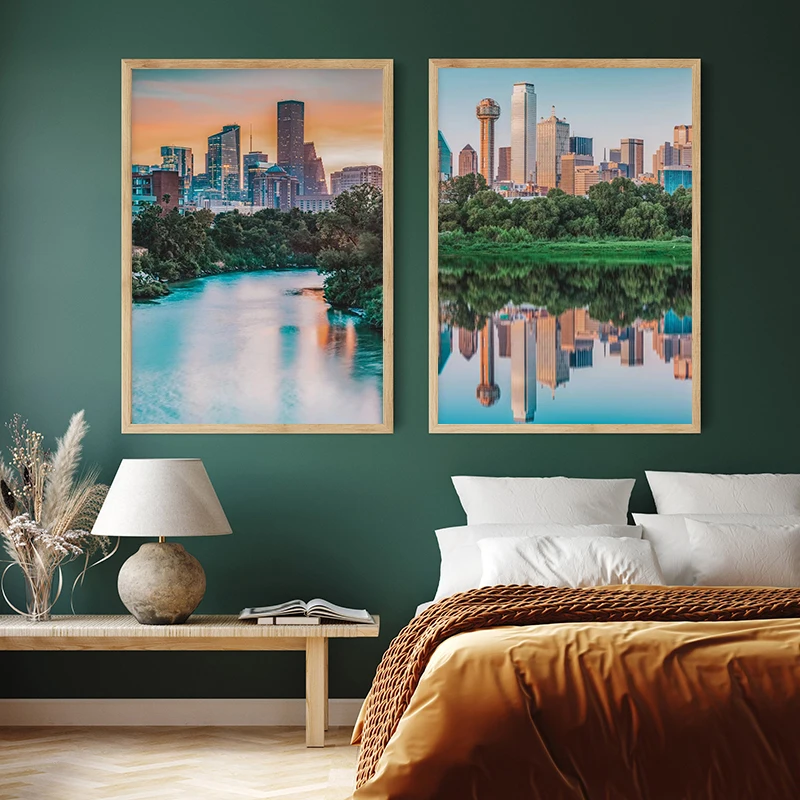 โปสเตอร์พิมพ์ภาพศิลปะติดผนังลา - Home Decor Dallas บทวิจารณ์และราคา