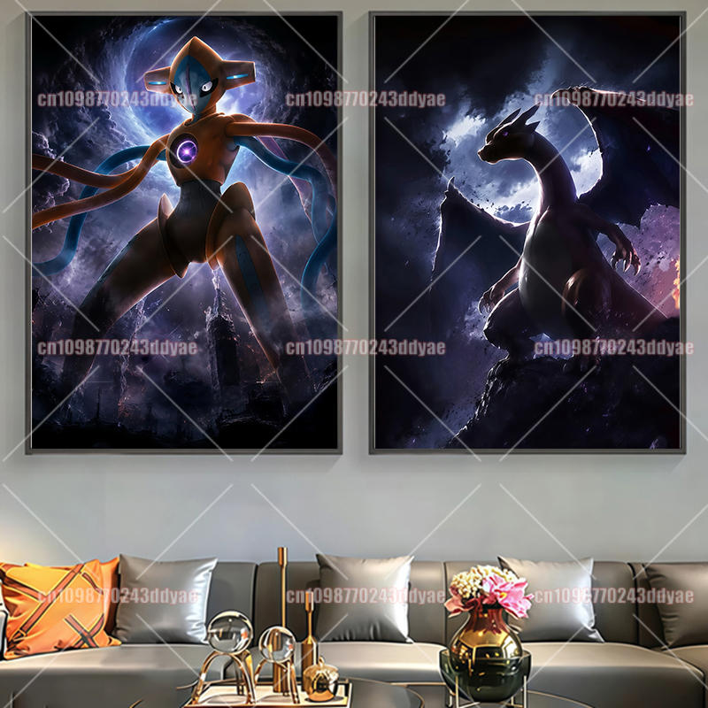 อะนิเมะโปเกมอนตัวละครภาพวาดต้น - Home Decor Painting บทวิจารณ์และราคา