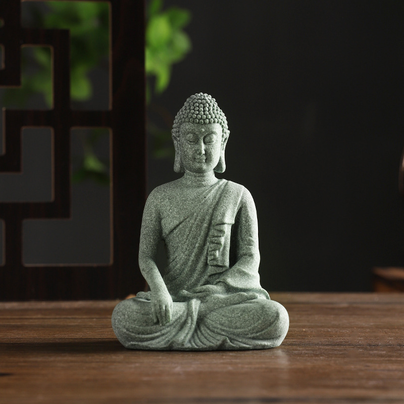 พระพุทธรูปสวนรูปปั้นตกแต่งถังป - Home Decor Green บทวิจารณ์และราคา