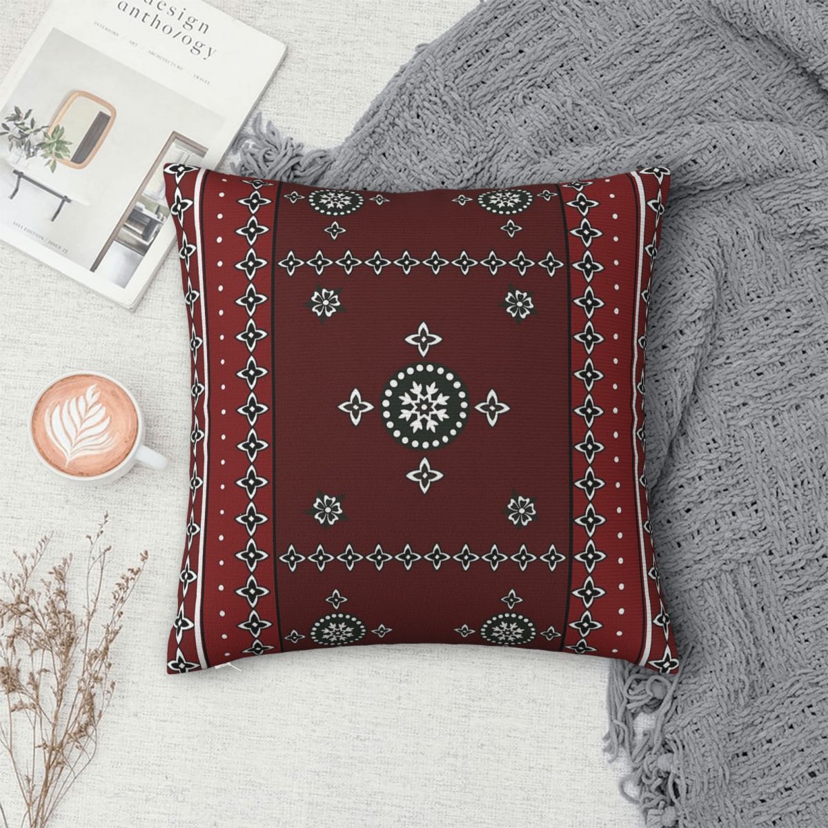 ปลอกหมอนอิงลายสินธี ปากีสถาน ค - Home Decor Karachi บทวิจารณ์และราคา