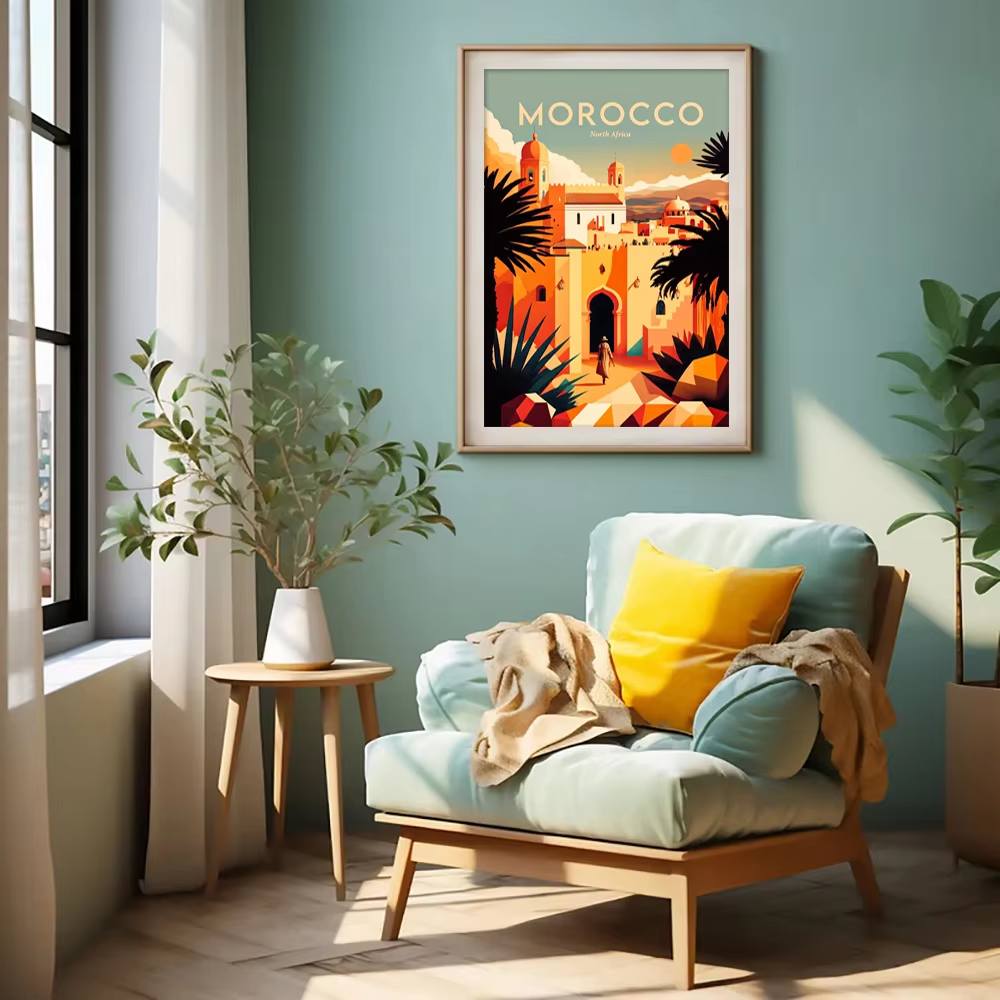 ภาพพิมพ์สีสันสดใส ลอนดอน คาราจ - Home Decor Karachi บทวิจารณ์และราคา