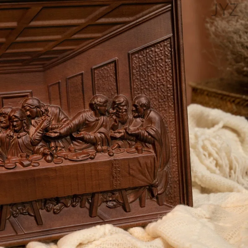 แผ่นไม้แกะสลักติดผนังขนาด 50 ซ - Home Decor Painting บทวิจารณ์และราคา