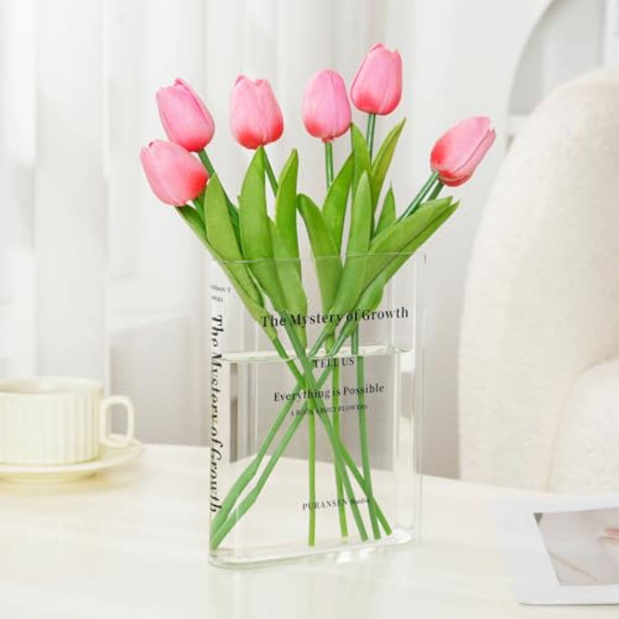 แจกันใสสำหรับใส่ดอกไม้ - ของตก - Aesthetic Bookend บทวิจารณ์และราคา