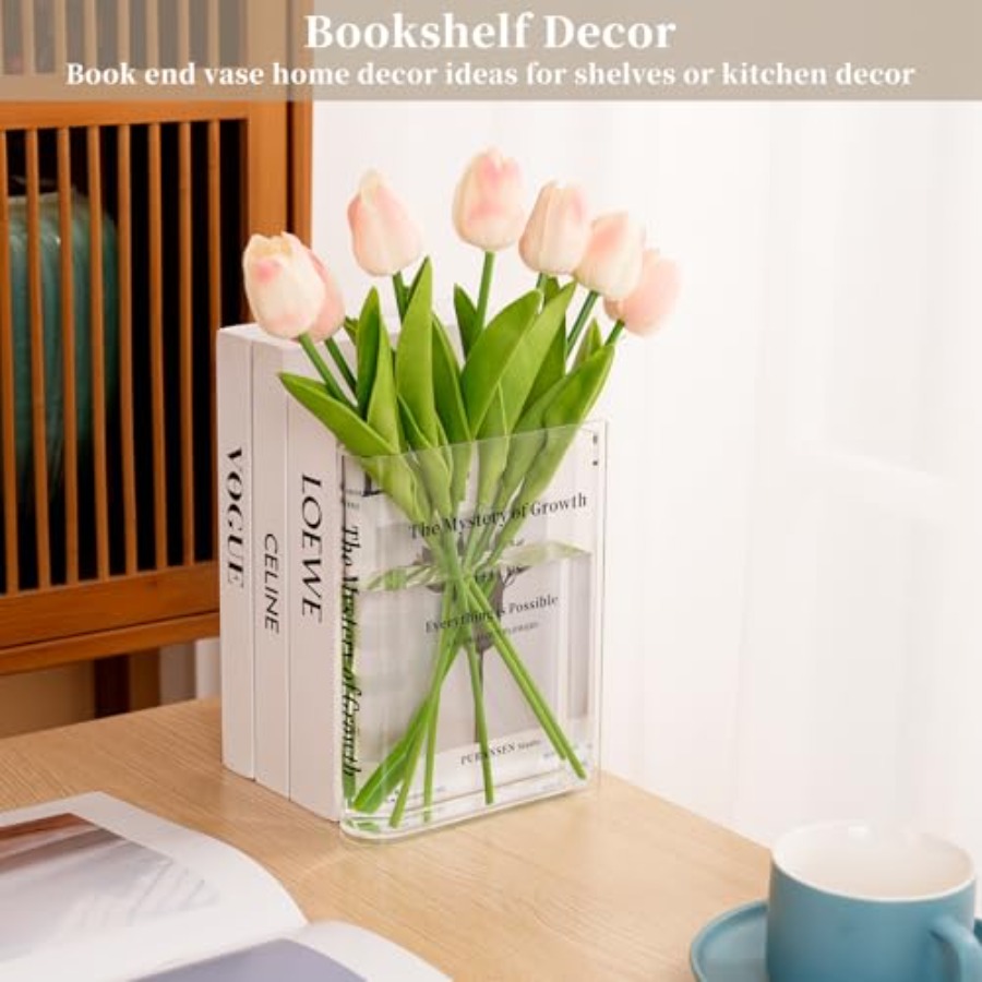 แจกันใสสำหรับใส่ดอกไม้ - ของตก - Aesthetic Bookend บทวิจารณ์และราคา
