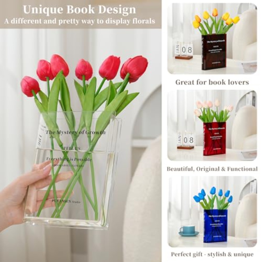 แจกันใสสำหรับใส่ดอกไม้ - ของตก - Aesthetic Bookend บทวิจารณ์และราคา