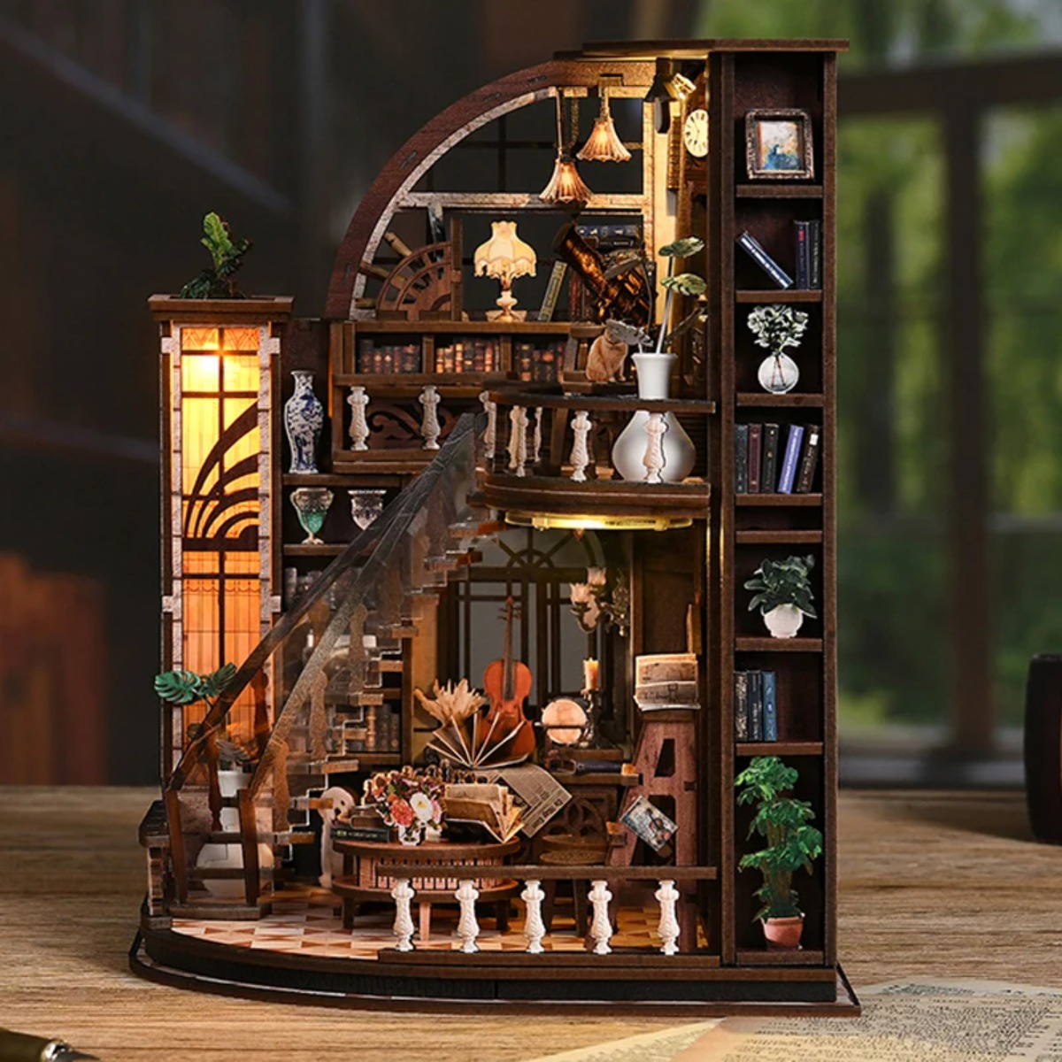 ชุดทำบ้านหนังสือจิ๋ว DIY บ้านต - Aesthetic Bookend บทวิจารณ์และราคา