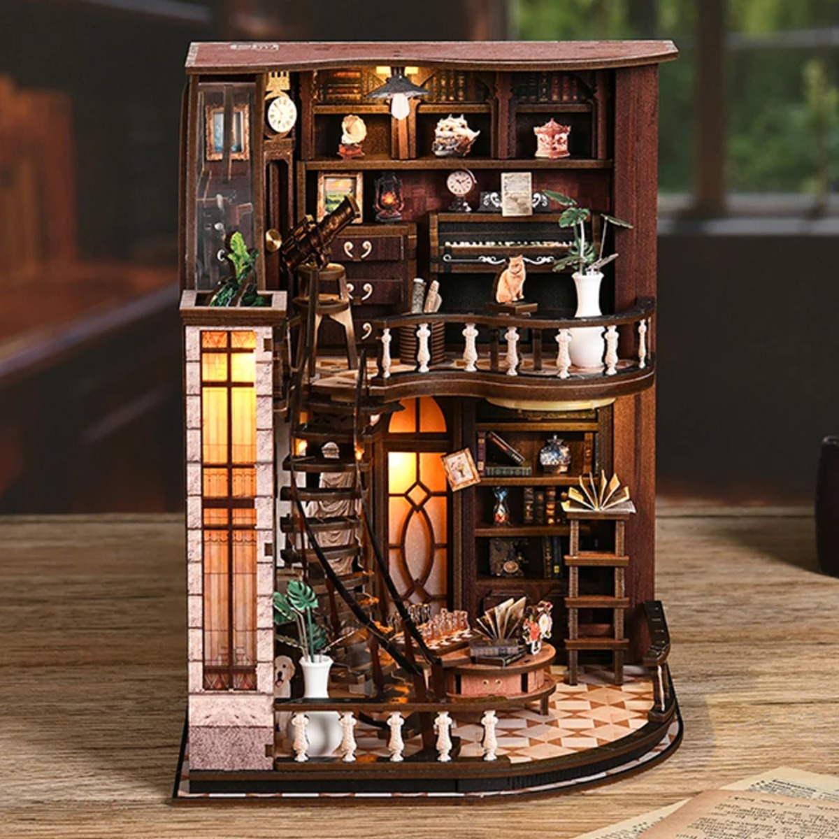 ชุดทำบ้านหนังสือจิ๋ว DIY บ้านต - Aesthetic Bookend บทวิจารณ์และราคา