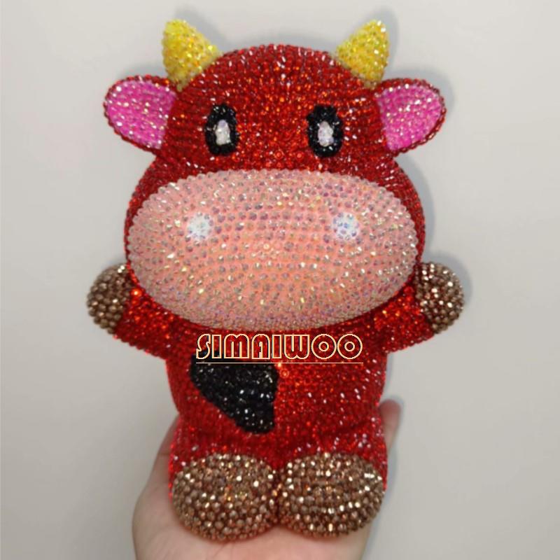 พลอยเทียมศิลปะตุ๊กตาวัวของเล่น - Home Decor Exhibition บทวิจารณ์และราคา