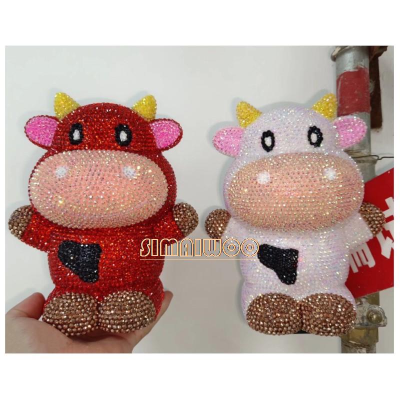 พลอยเทียมศิลปะตุ๊กตาวัวของเล่น - Home Decor Exhibition บทวิจารณ์และราคา