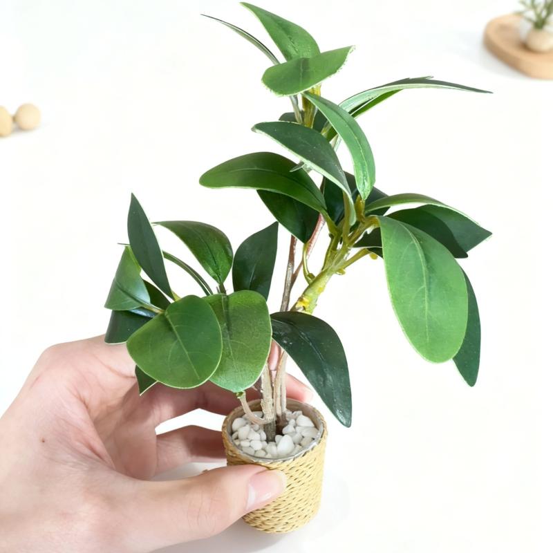 ต้นไม้จำลองในกระถางสำหรับตกแต่ - Home Decor Green บทวิจารณ์และราคา