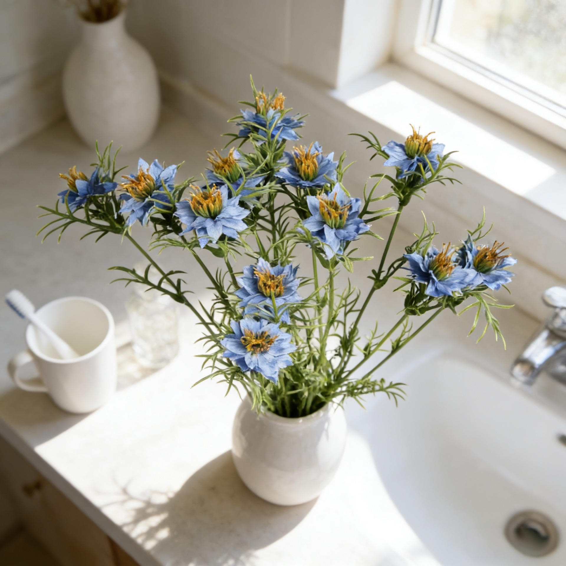 ดอกไม้ประดิษฐ์ขนาด 27 นิ้ว รูป - Home Decor Daisy บทวิจารณ์และราคา