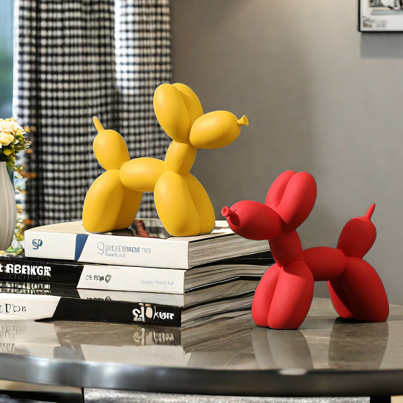 รูปปั้นสุนัขบอลลูนสีพื้น ของตก - Home Decor Exhibition บทวิจารณ์และราคา