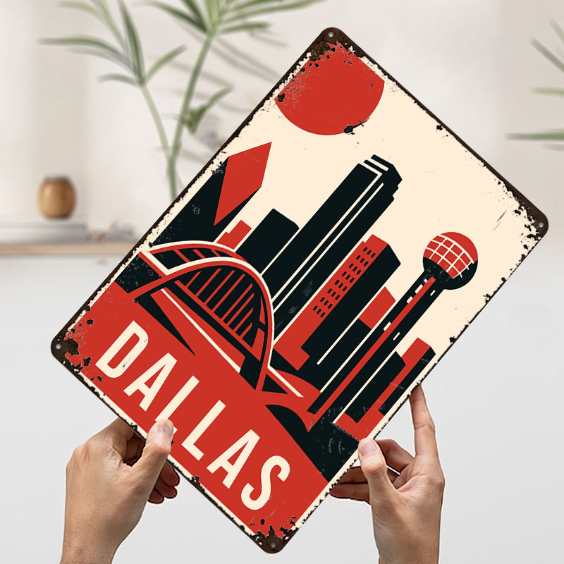 โปสเตอร์พิมพ์ลายท่องเที่ยวสไตล - Home Decor Dallas บทวิจารณ์และราคา