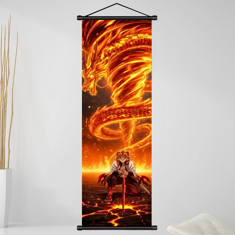 ผ้าพิมพ์ลายอนิเมะ Demon Slayer - Home Decor Painting บทวิจารณ์และราคา