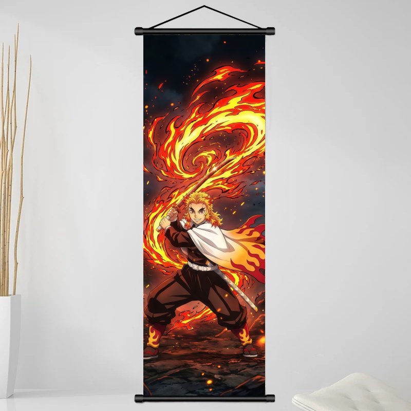 ผ้าพิมพ์ลายอนิเมะ Demon Slayer - Home Decor Painting บทวิจารณ์และราคา