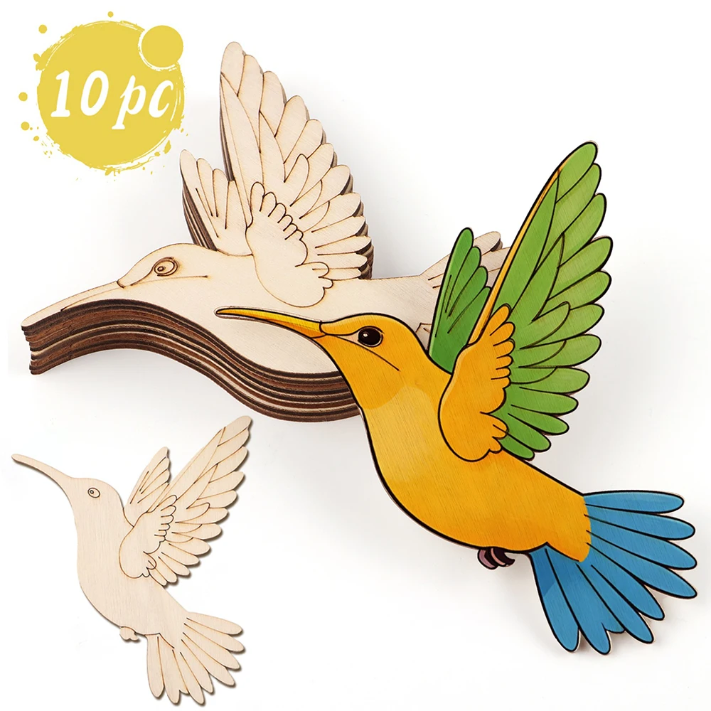 ชุดงานฝีมือไม้รูปสัตว์และนก 10 - Home Decor Painting บทวิจารณ์และราคา