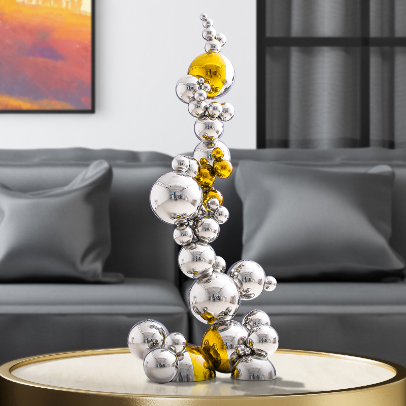 ประติมากรรมโลหะสแตนเลสสตีลลายห - Home Decor Za บทวิจารณ์และราคา