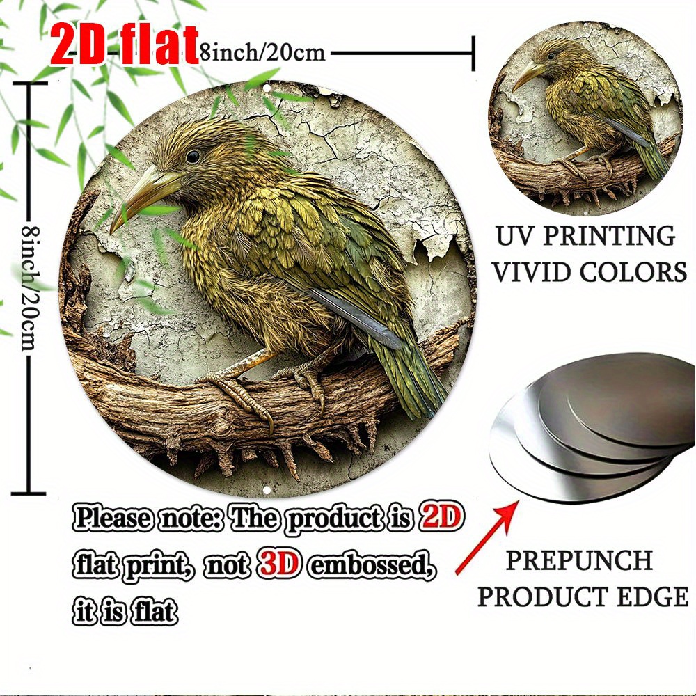 CIFBUY ป้ายโลหะอลูมิเนียมรูปนก - Home Decor Green บทวิจารณ์และราคา
